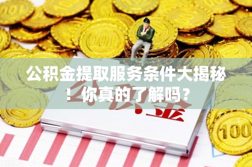 武夷山公积金提取服务条件大揭秘！你真的了解吗？
